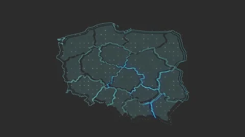 Poland map Vídeos de archivo 169457056