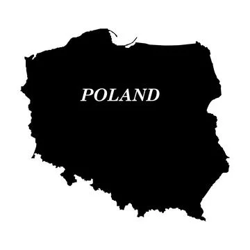 Poland map icon Stock Illustration