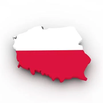 Poland map Stock Illustration