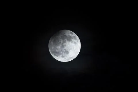 Poland Moon Eclipse - Apr 2013 Fotos Stock