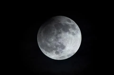 Poland Moon Eclipse - Apr 2013 Fotos Stock