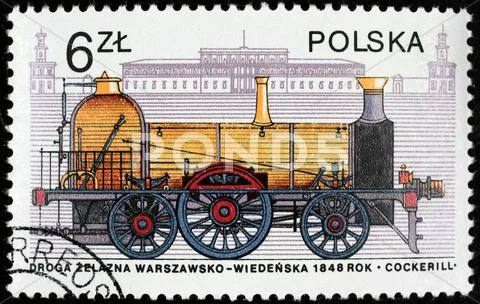 Poland postage stamp Stock Photos