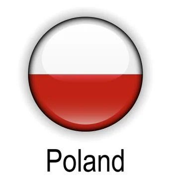 Poland state flag Stock Illustration