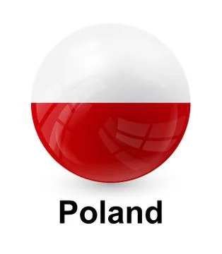 Poland state flag Stock Illustration