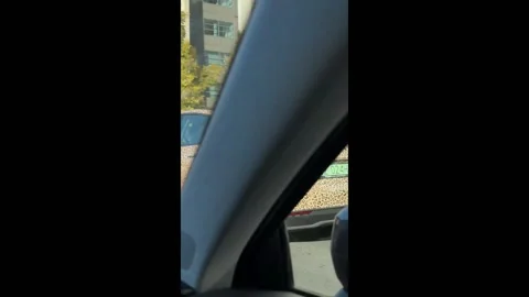 Poland: Tesla car with leopard print spotted in Warsaw Stock Footage 291195835