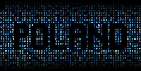 Poland text on hex code illustration Stock-Illustration