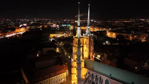 Poland views night time Stock Footage 263864044