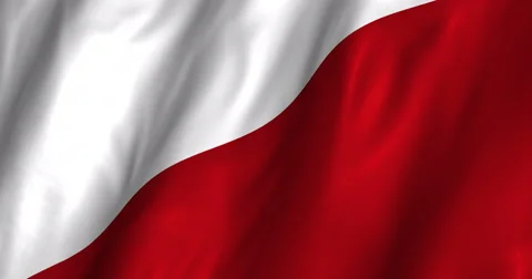 Poland Waving Flag-4K Stock Footage 47311037