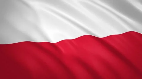 Poland . Waving Flag Video Background Stock Footage 154645003