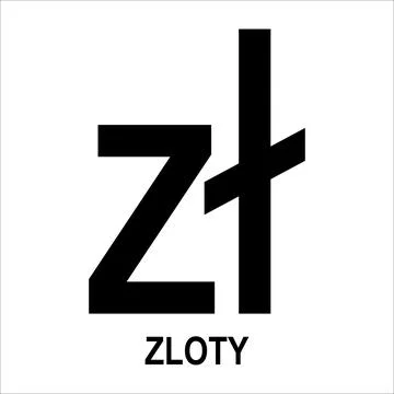 Poland Zloty currency icon design Stock Illustration