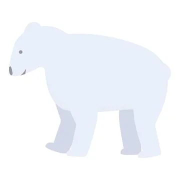 Polar bear icon cartoon vector. Alaska seal Stock Illustration