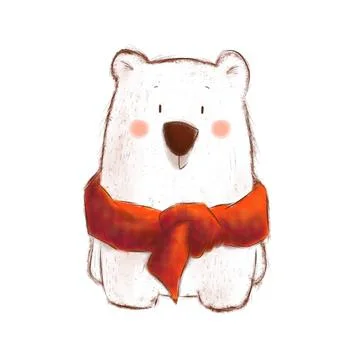 Polar bear illustration  Stock Illustration