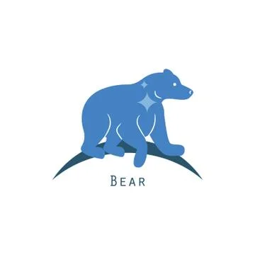 Polar bear logo concept vector. イラスト素材