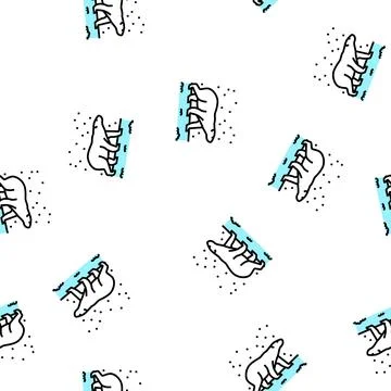 Polar bear vector seamless pattern Illustrazione stock
