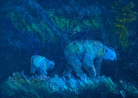 Polar bears Stock Illustration