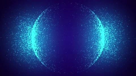 Polar blue shining particles abstract background Stock Footage 183671364