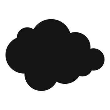Polar cloud icon, simple style. Illustrazione stock