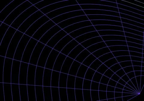 Polar coordinate grid radar web modern geometric background purple violet Stock Illustration
