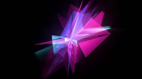 Polar crystals with echo Stock Footage 65425506