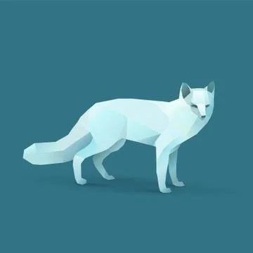Polar fox Stock Illustration