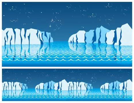The polar ice Stock Illustration