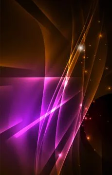 Polar lights concept background 库存插图