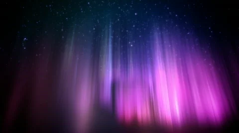 Polar lights loop Stock Footage 662908