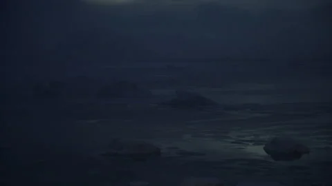 Polar night in Antarctica | Stock Video | Pond5