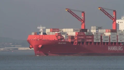 Polar Peru Container Ship Stock Footage 104333659