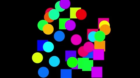 The polar triangulation of orbiting supershapes Stock Footage 243698494