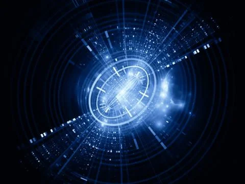 Polar visualization Illustrazione stock