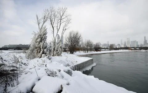 Polar vortex to bring sub-zero temperatures, Chicago, USA - 29 Jan 2019 Stock Photos