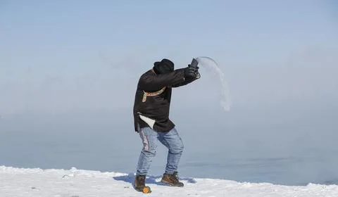 Polar vortex to bring sub-zero temperatures, Chicago, USA - 30 Jan 2019 Stock Photos