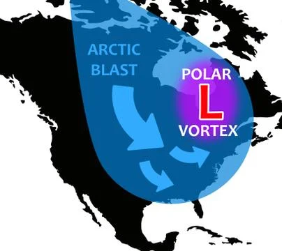 Polar vortex Stock Illustration