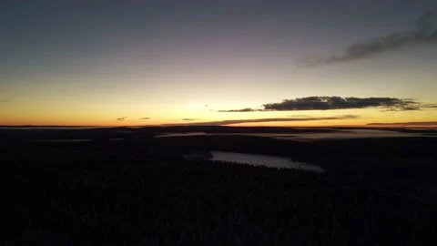 Polarnight Lapland Stock Footage 167380358