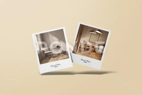 Polaroid Photo Mockup PSD Template