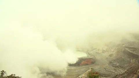 Polas Volcano long shot Stock Footage 32515770