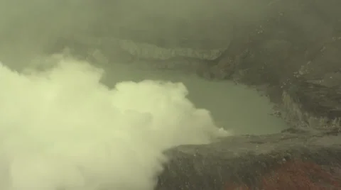 Polas Volcano Smoke Stock Footage 32515705
