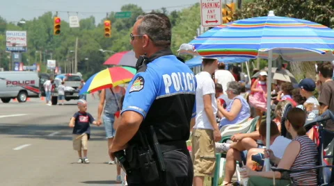 Polceman at the parade  Vidéo 769235