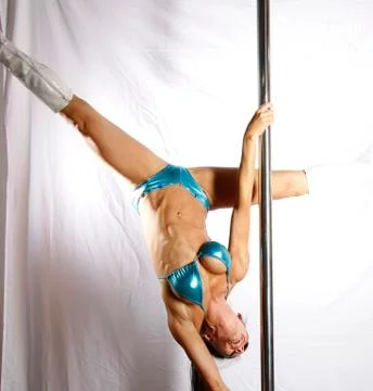 Pole acrobat Stock Photos