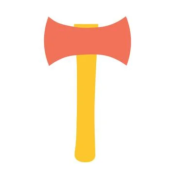 Pole ax for construction or repair on an isolated background. Construction or Stock Illustration