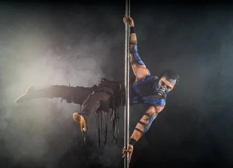 On the pole bodyart Sub-Zero Stock Photos