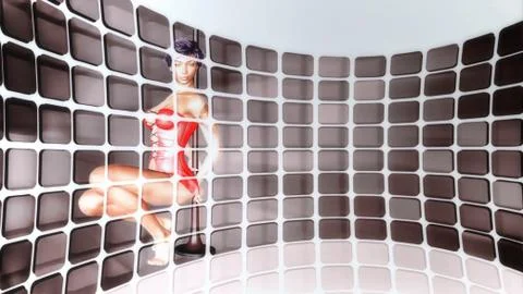 Pole dance Stock Illustration