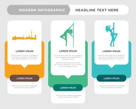 Pole dancer, pole dancer, berlin sky infographic Illustrazione stock