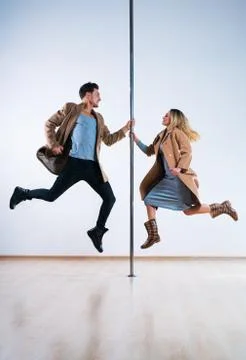 Pole dancers Stock Photos