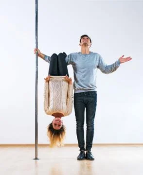 Pole dancers Stock-Fotos