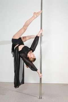 Pole dancing. Stock Photos