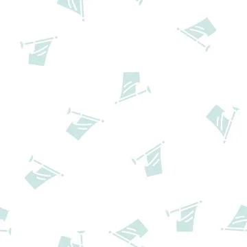 Pole flag map glyph vector seamless pattern Illustrazione stock