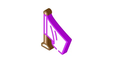 Pole flag map isometric icon animation Stock Footage 327295570