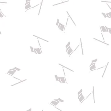 Pole flag start glyph vector seamless pattern イラスト素材